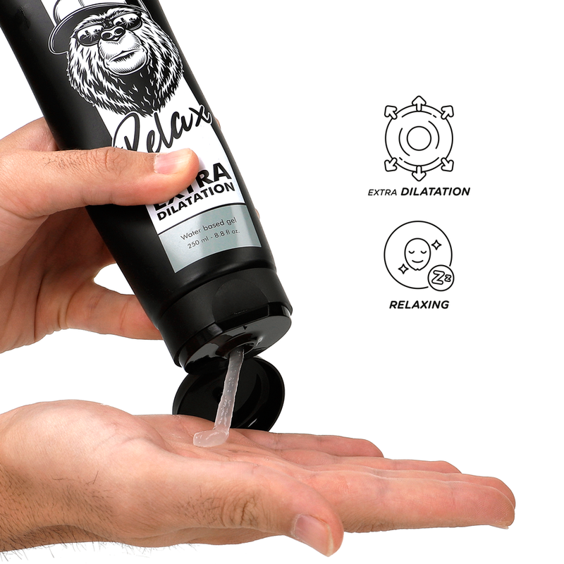 Texture du gel Black Hole Anal Relax 250 ml avec effet extra dilatation