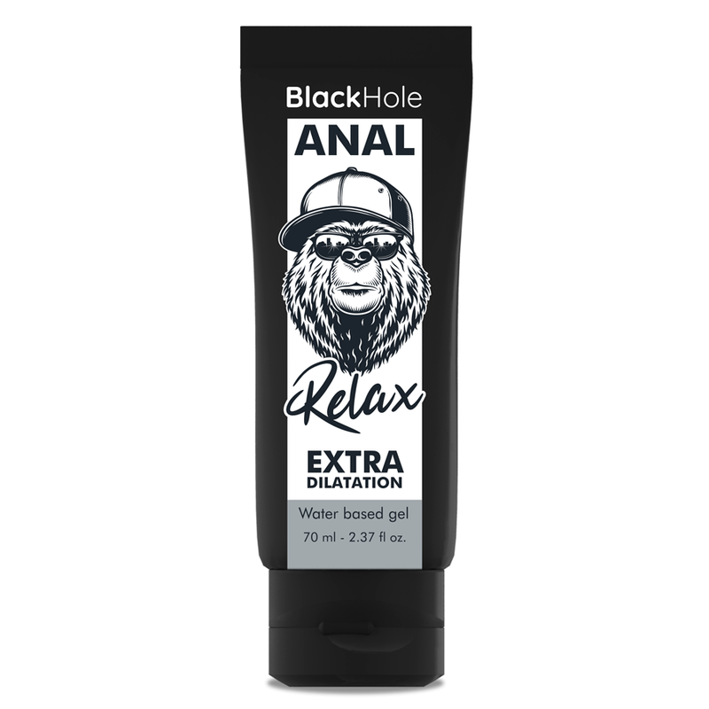 Gel de dilatation intime Black Hole Anal Relax 70 ml à base d’eau