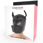 Boîte avant du masque puppy Darkness en néoprène noir