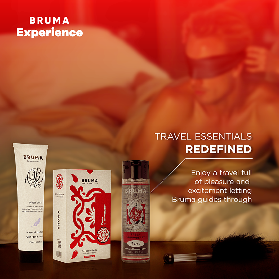 Ambiance chaleureuse de massage et présentation des soins Bruma Fraise Douce