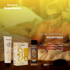 Kit Bruma Xperience Piña Colada présenté avec bandeau en satin et plume noire