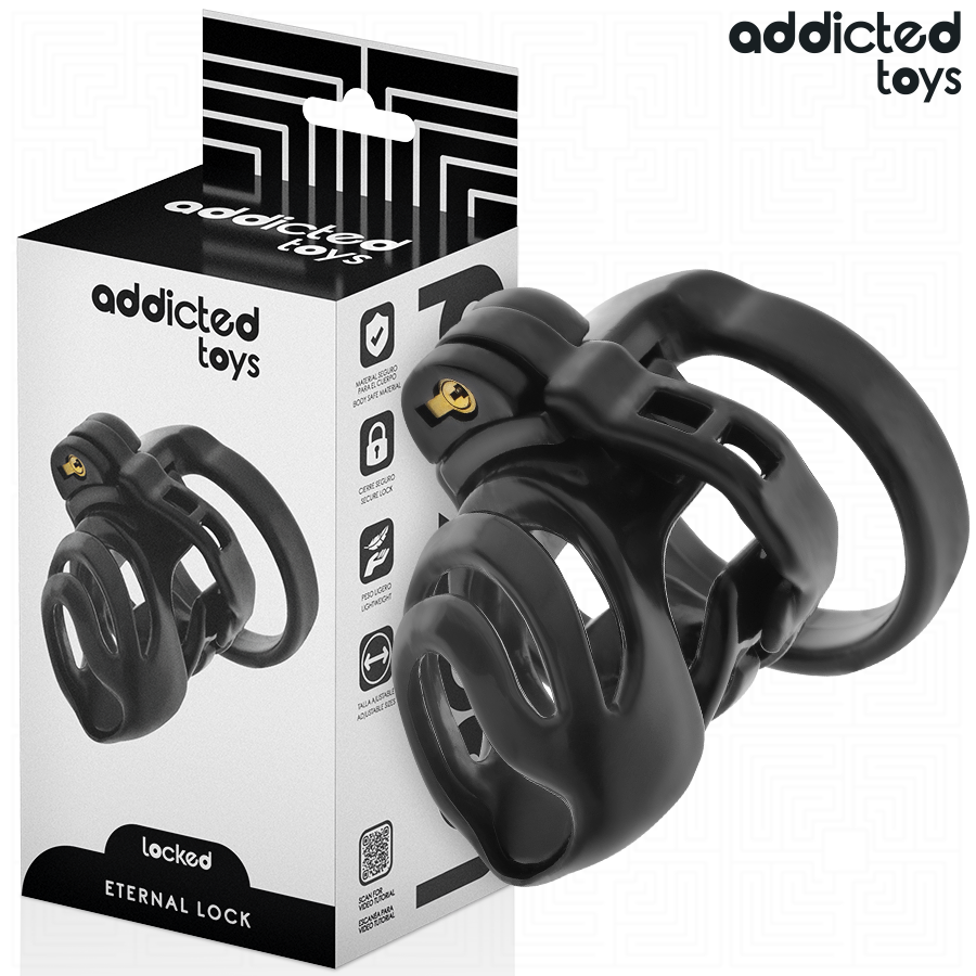 Cage à pénis Eternal Lock 9 cm Addicted Toys avec coffret