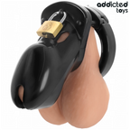 Cage à pénis Forbidden Vault 10 cm noire avec cadenas Addicted Toys