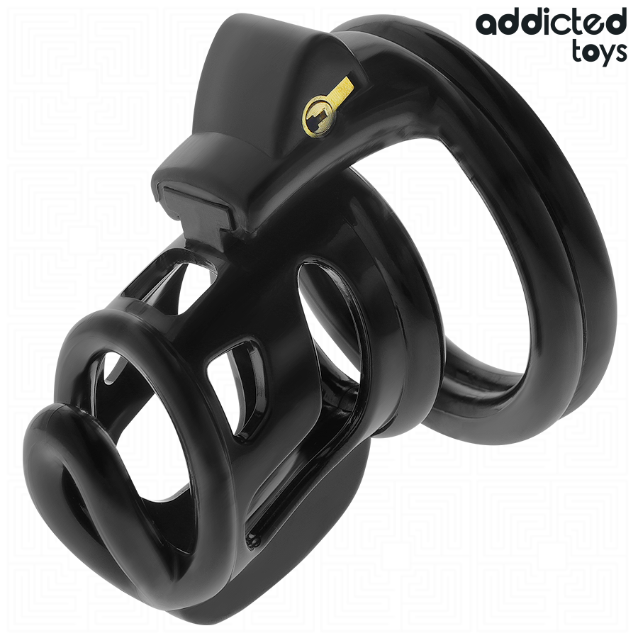 Cage à pénis Gilded Cage noire Addicted Toys avec verrou interne