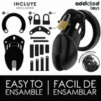 Accessoires inclus avec la cage à pénis Obsidian Hold M Addicted Toys