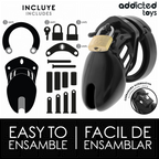 Accessoires inclus avec la cage à pénis Obsidian Hold S Addicted Toys