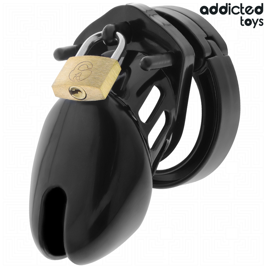 Cage à pénis Obsidian Hold S noire Addicted Toys avec cadenas