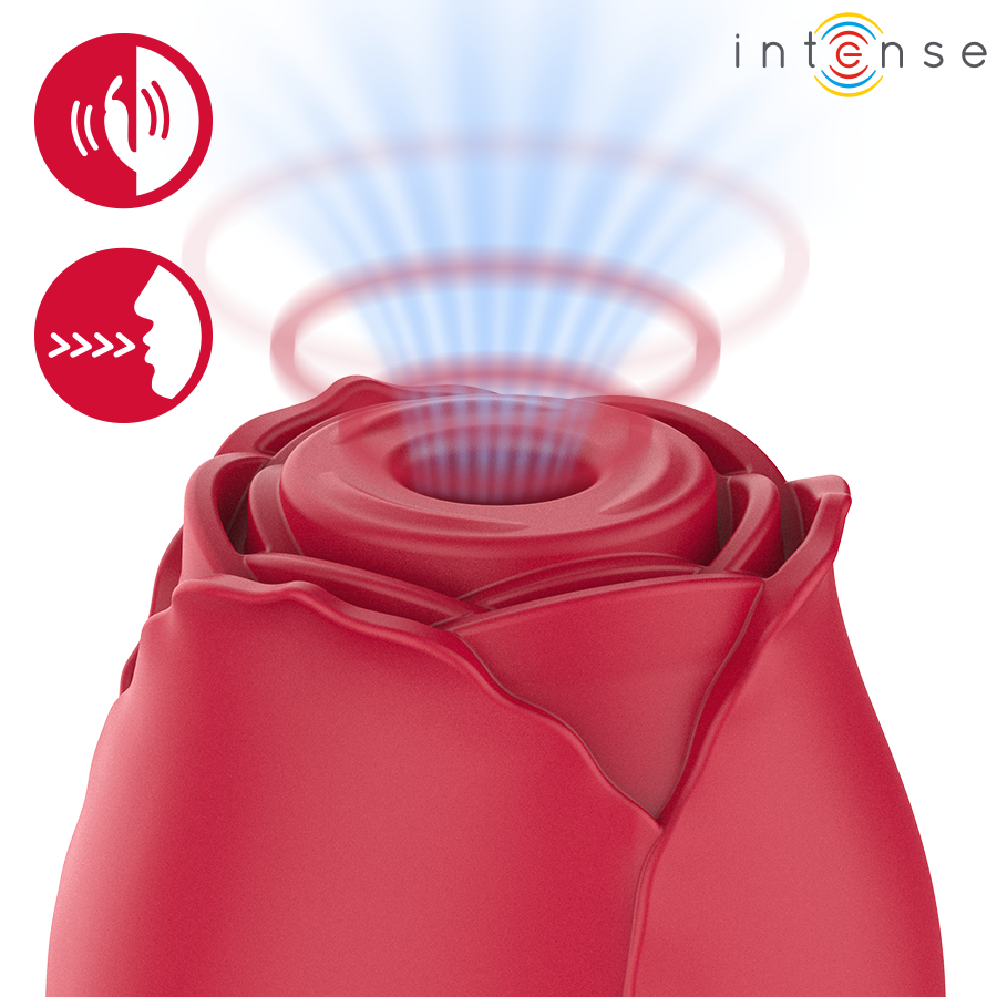 Boîte Camellia Intense stimulateur clitoridien bordeaux face et dos