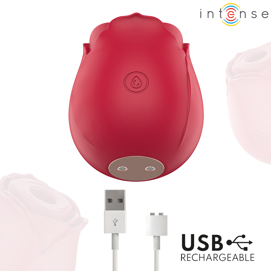 Camellia Intense bordeaux rechargeable avec câble USB magnétique