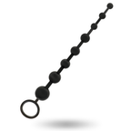 Chaîne de huit perles anales progressives noires Addicted Toys