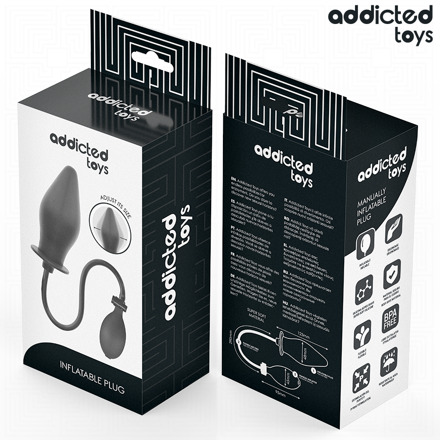 Coffret avant et arrière du plug anal gonflable Addicted Toys Modèle 2