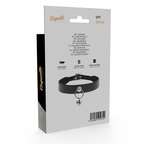 Dos de l'emballage Coquette Chic Desire avec pictogrammes et code-barres du collier à grelot