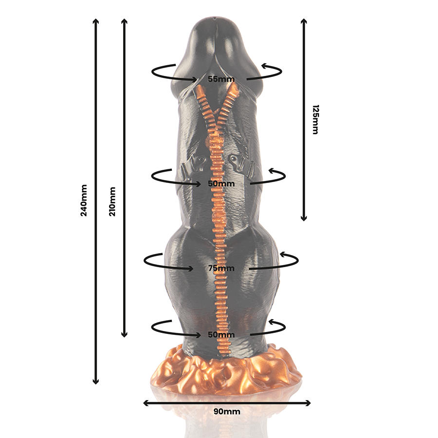 Deimos Epic – dimensions 24 cm, longueur insérable 21 cm et base ventouse 9 cm