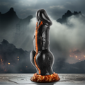 Deimos Epic – gode fantasy noir et orange 24 cm avec ventouse dans un décor mythologique sombre