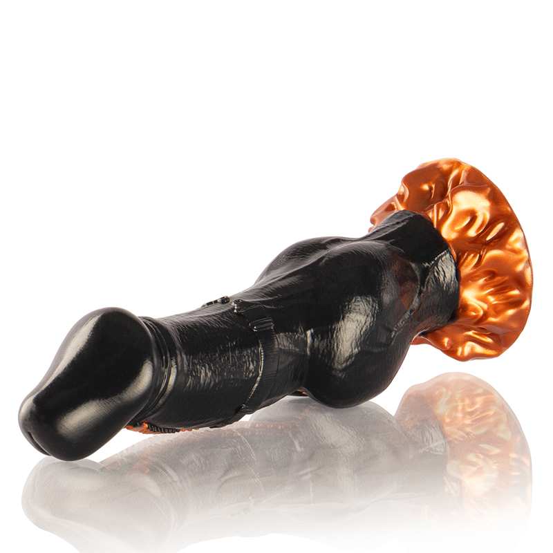 Deimos Epic – gode fantasy 24 cm en silicone flexible avec ventouse, vue horizontale