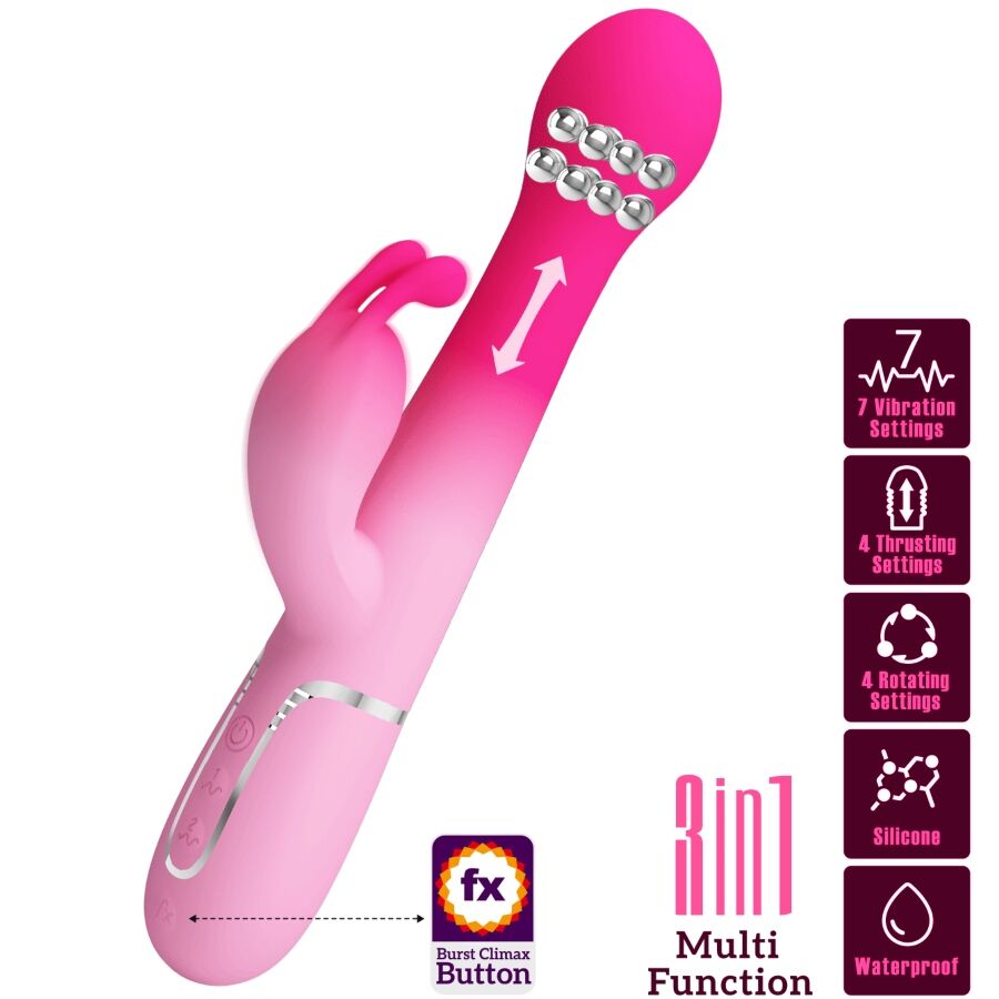 Fonctions Dejon Pretty Love 7 vibrations 4 va-et-vient et 4 rotations