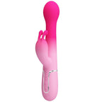Vibromasseur rabbit Dejon rose vue de face double stimulation
