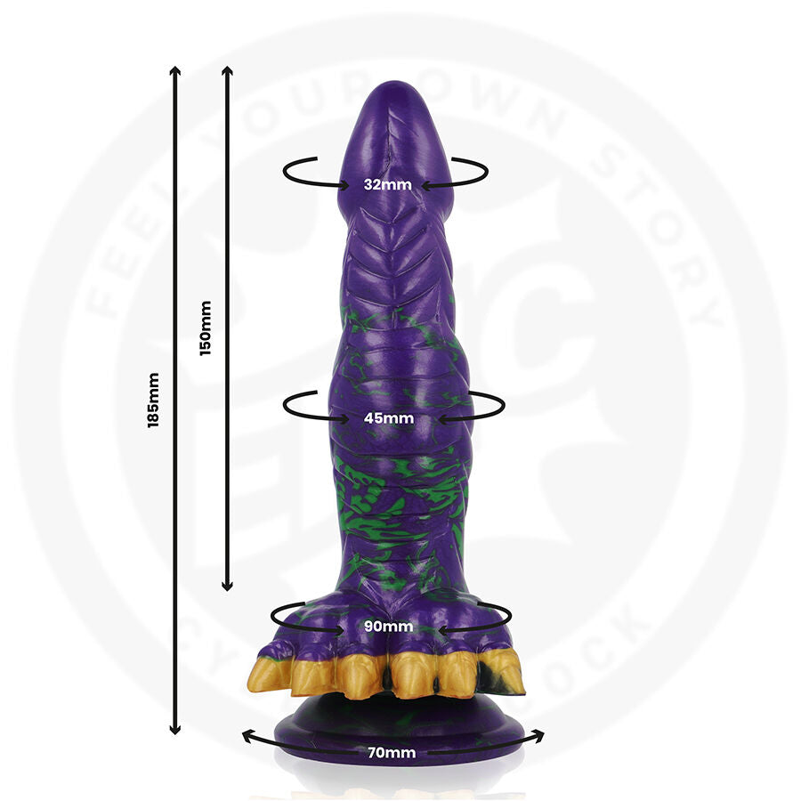 Dimensions Crocotta Mystic Aurora Epic : 18,5 cm, diamètre 32 à 45 mm, base 9 cm