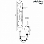 Dimensions du godemichet gonflable XL Addicted Toys Modèle 5 et de sa poire manuelle