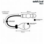 Dimensions du plug anal gonflable Addicted Toys Modèle 1