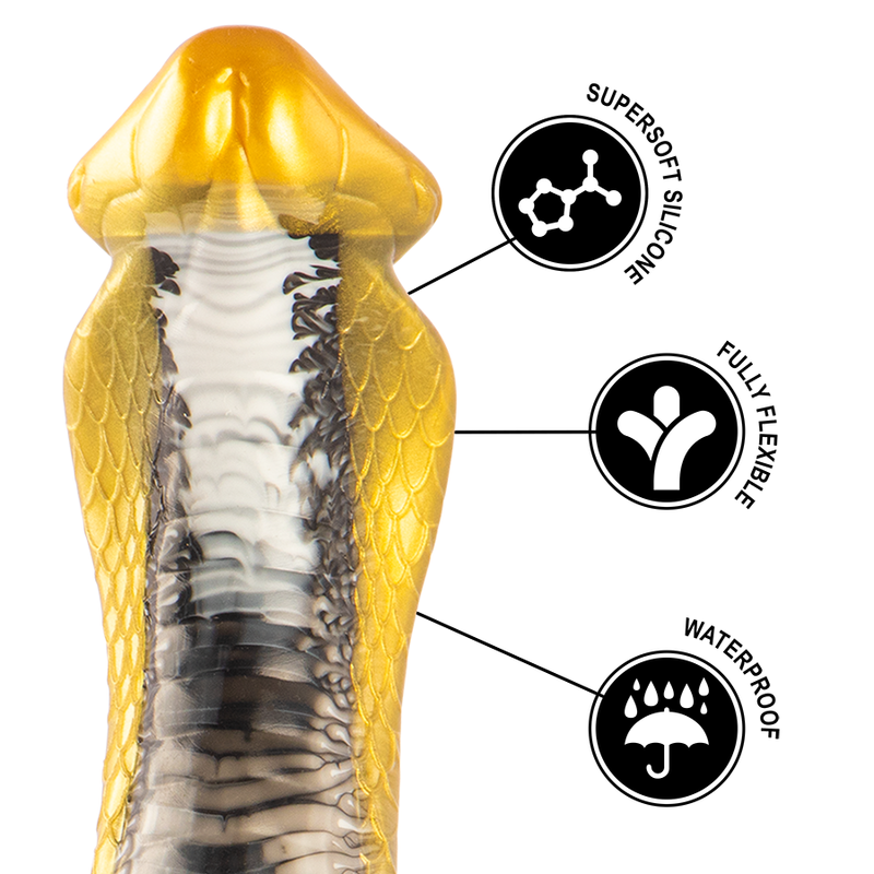Drakon Cobra Epic – détail du silicone Supersoft, entièrement flexible et waterproof