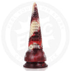 Draxis Abyssal Shadow Epic – gode fantasy tentacule rouge, ivoire et bordeaux avec ventouse, vue de face
