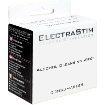 Lingettes nettoyantes à l’alcool 70 % – 10 unités – ElectraStim