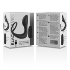 Emballage du masseur anal télécommandé Black & Silver avec caractéristiques