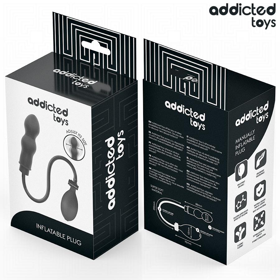 Emballage du plug anal gonflable Addicted Toys Modèle 1