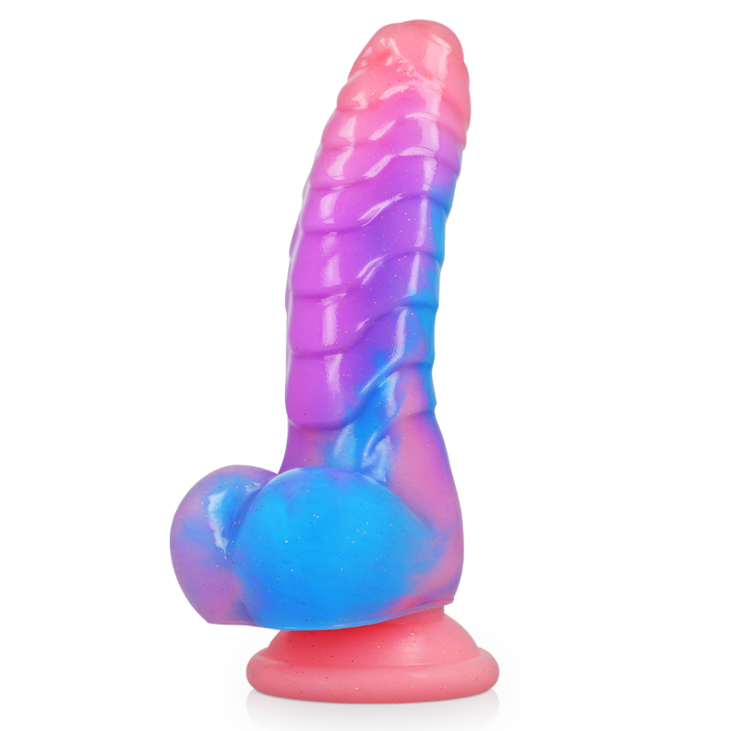 Gode fantasy Empusa Gardien d’Hadès Epic rose violet bleu avec ventouse