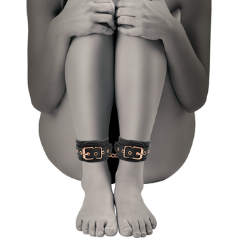 Entraves de chevilles BDSM Fantasy en cuir végan et néoprène – Coquette Chic Desire