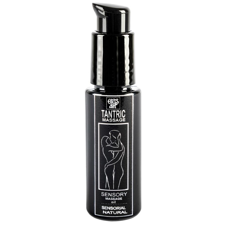 Huile de massage tantrique neutre Eros-Art 30 ml en flacon noir à pompe