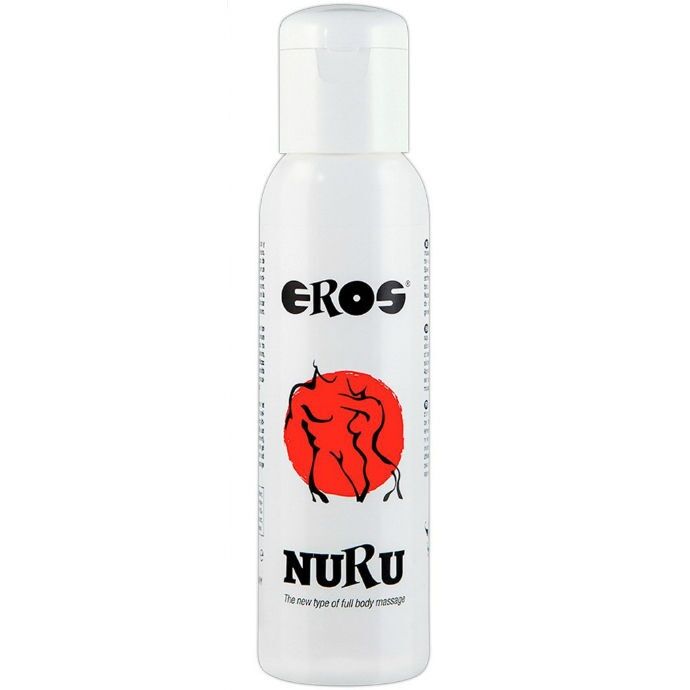 Flacon blanc Eros Nuru gel de massage à base d’eau riche en minéraux 250 ml