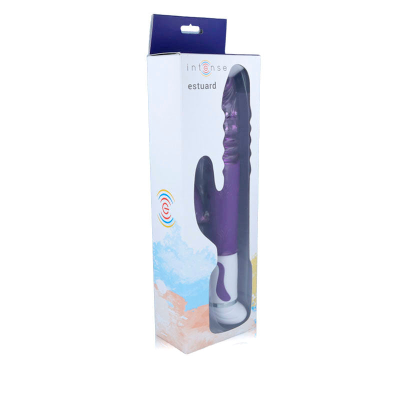 Boîte Estuard Intense vibromasseur rabbit lilas vue avant