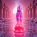 Galatea Lunar Glow Epic, visuel principal sans texte du gode fantasy rose et violet avec ventouse