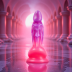 Galatea Lunar Glow Epic, visuel principal sans texte du gode fantasy rose et violet avec ventouse