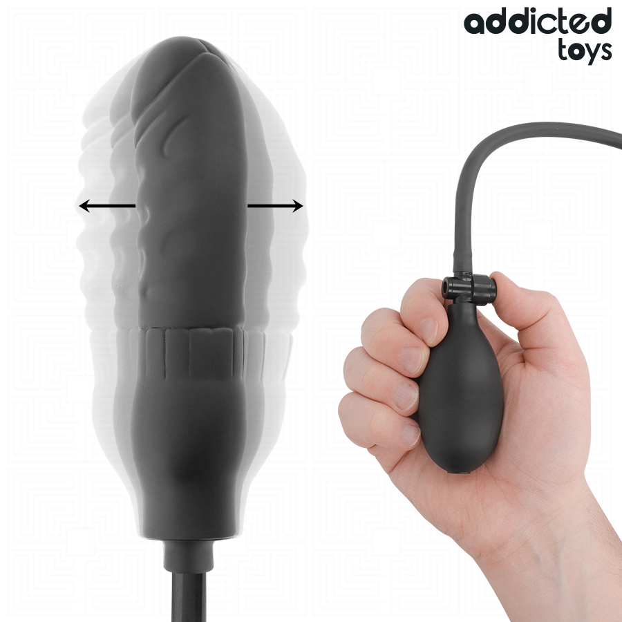 Volume ajustable du godemichet gonflable Addicted Toys Modèle 3 avec pompe manuelle