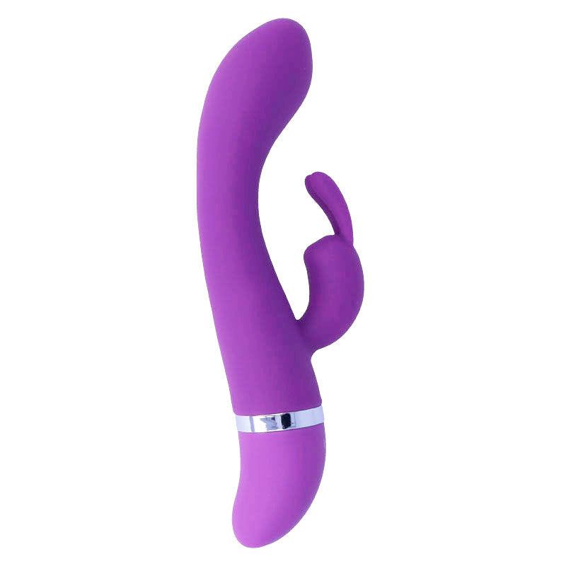 Hilari Intense rabbit violet avec forme incurvée et stimulateur externe