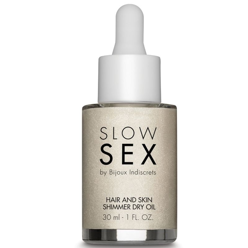 Flacon huile sèche illuminante Slow Sex 30 ml Bijoux Indiscrets