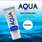 Lubrifiant à base d’eau Aqua Quality 50 ml avec visuel aquatique bleu