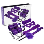 Kit fétiche BDSM violet Experience avec accessoires de bondage soft
