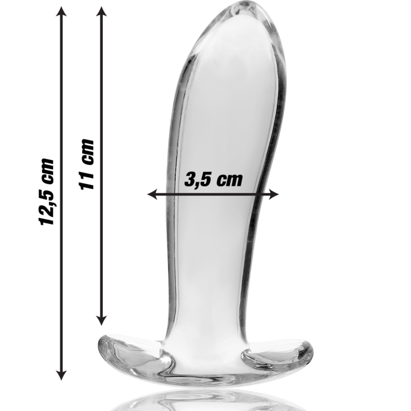 Plug transparent lisse en verre borosilicate pour jeu de température