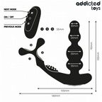 Télécommande et accessoires du masseur prostate rechargeable Addicted Toys