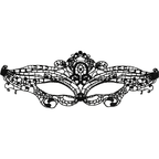 Masque loup fin en dentelle pour jeu de rôle