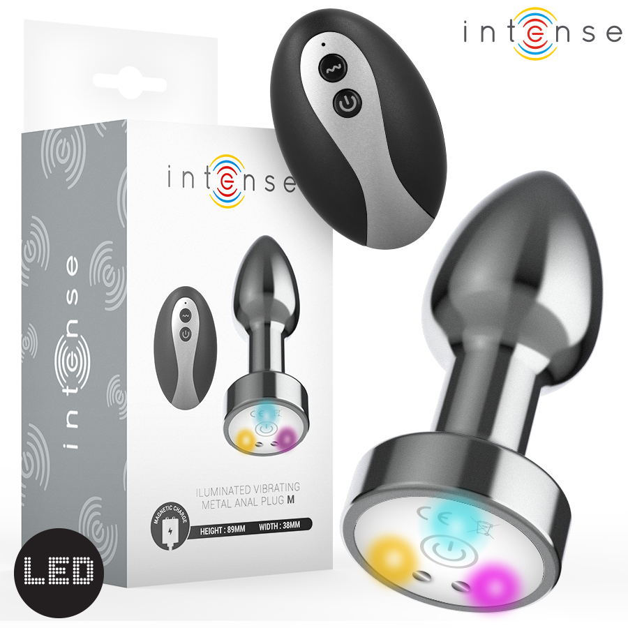 Plug anal vibrant métal Intense taille M avec coffret et télécommande