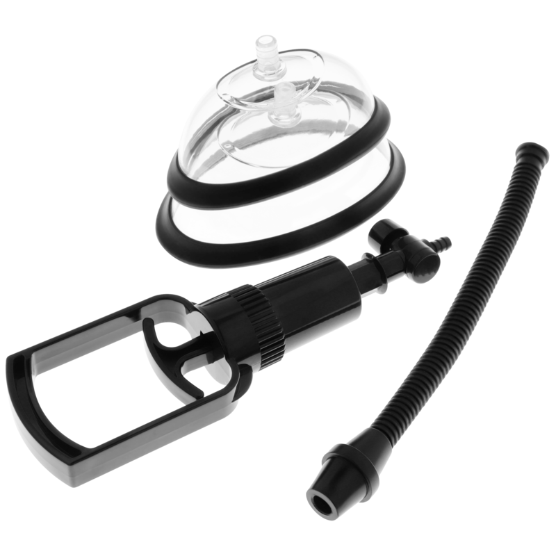 Kit complet pompe vaginale manuelle Intense avec tuyau et deux coupelles