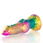 Iris Epic – gode fantasy arc-en-ciel souple avec ventouse, vue horizontale