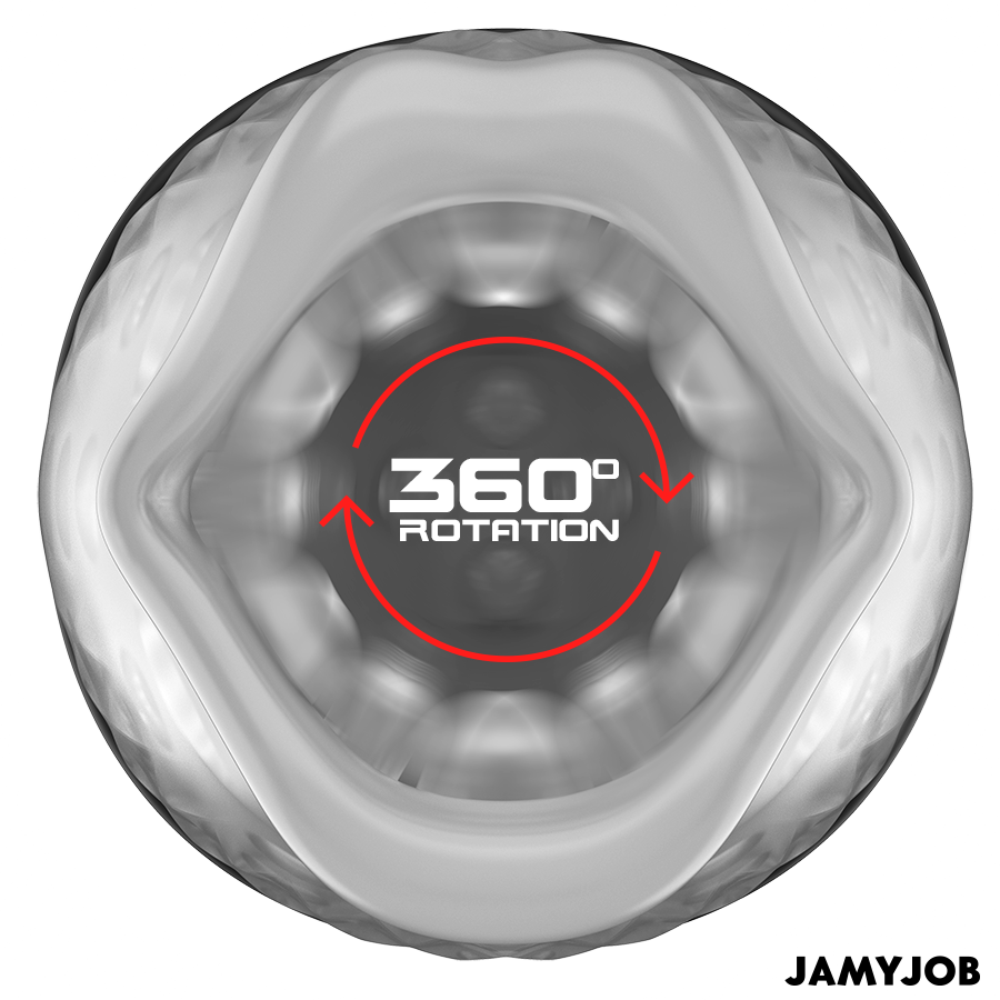 Ouverture du masturbateur Blow-R Jamyjob avec système de rotation à 360 degrés
