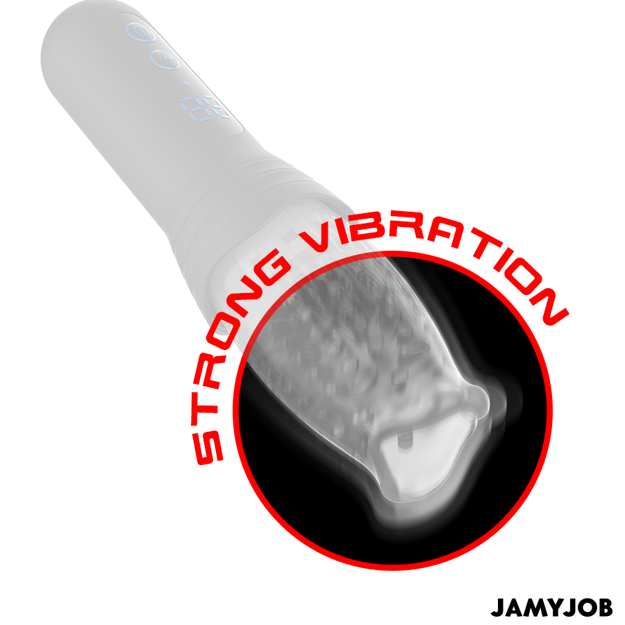 Manchon texturé du Blow-R Jamyjob avec fonction vibration