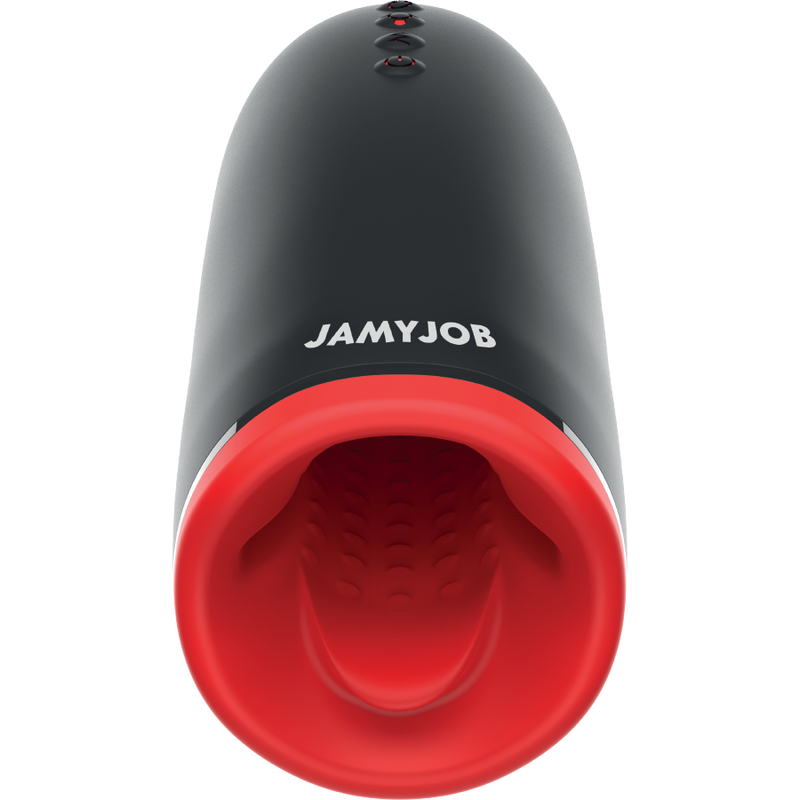 Masturbateur masculin Jamyjob Spin-X noir et rouge – vue principale
